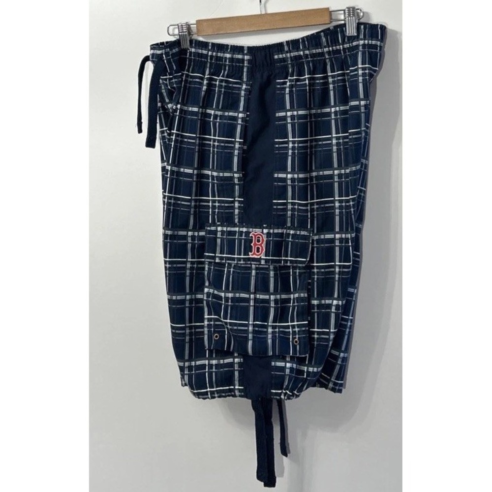 Mens NIKE Genuine Boston Redsox Drawstring Cargo‎ Drawstring Swim Shorts 22313X